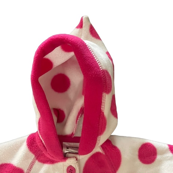 Patagonia 3M Fleece Pink & White Polka Dot Sweater - Picture 3 of 11